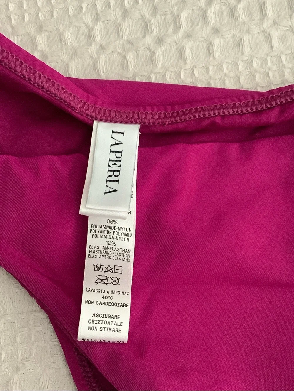 La Perla Fuchsia Tie-Side Bikini Bottoms